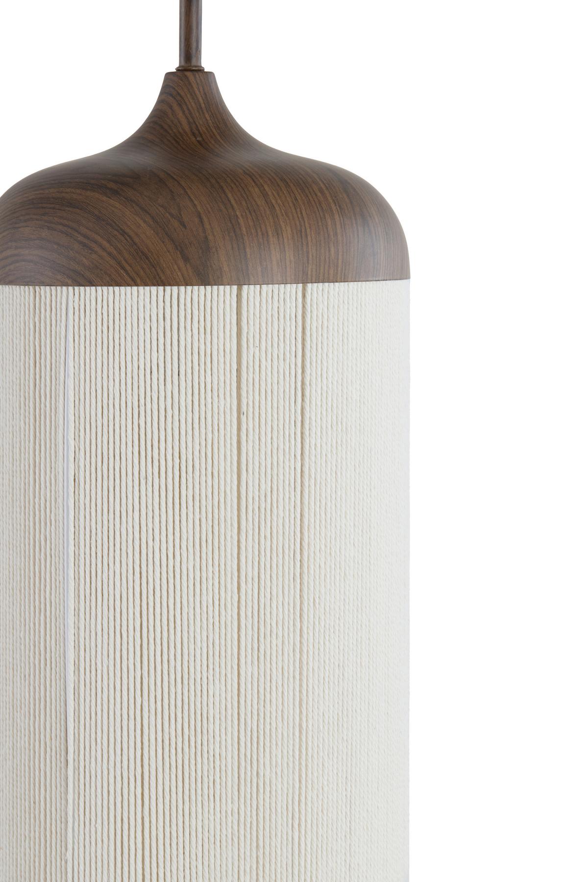 LAMPA WISZĄCA 2980452 DANIA - brązowy, Design, metal/tkanina (90/22/32cm) - Light & Living