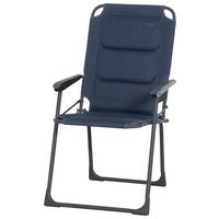Campingstuhl klappbar mit Arlehnen Dunkelblau Premium - Anthrazit/Dunkelblau, KONVENTIONELL, Textil/Metall (58/100/68cm) - Siena Garden