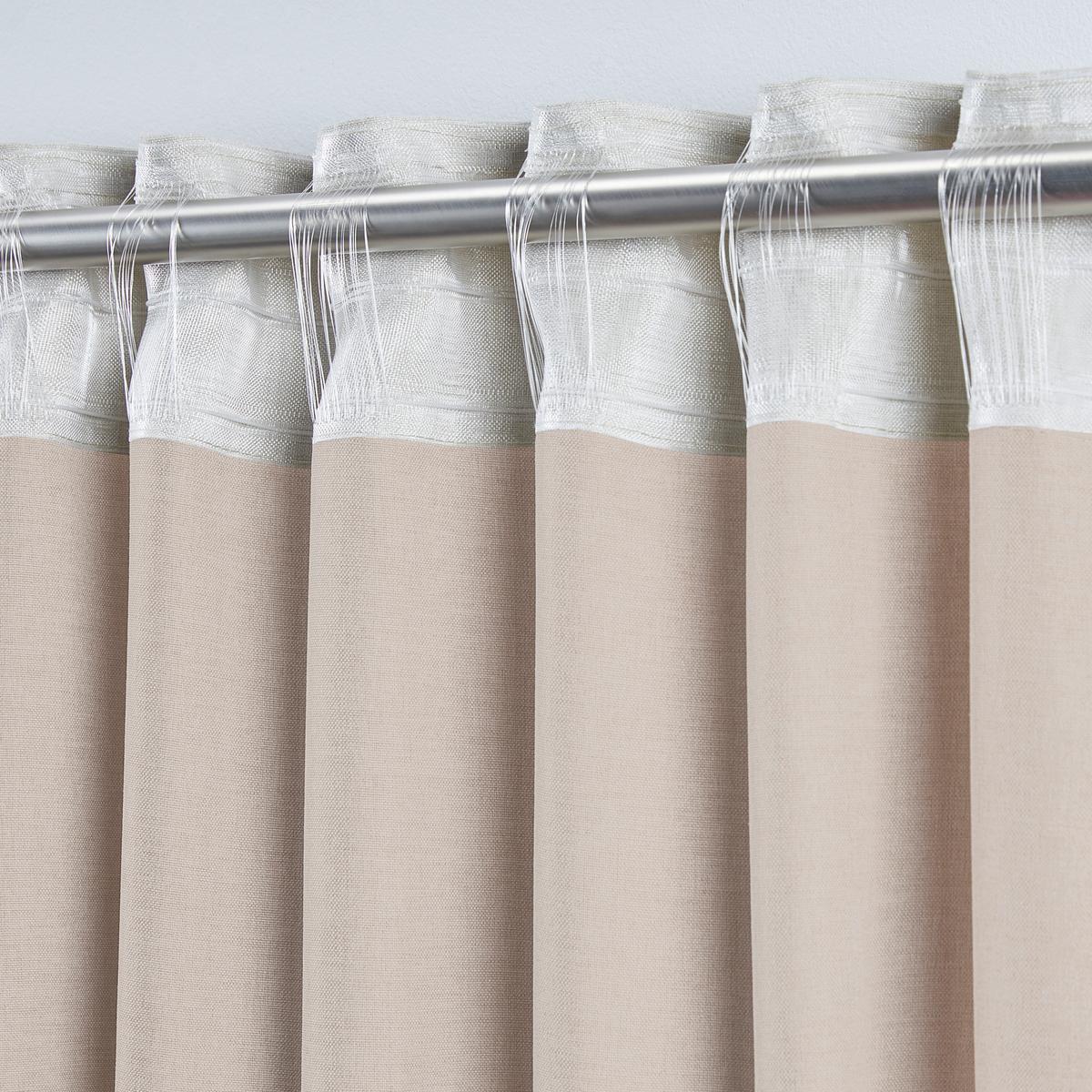 Fertigvorhang Ulrich ca. 135x245cm - Sandfarben, Textil (135/245cm) - Modern Living