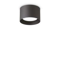 LED-Deckenleuchte Round Schwarz max. 9 Watt - Schwarz, Basics, Metall (10/10/6,5cm) - Ideal Lux