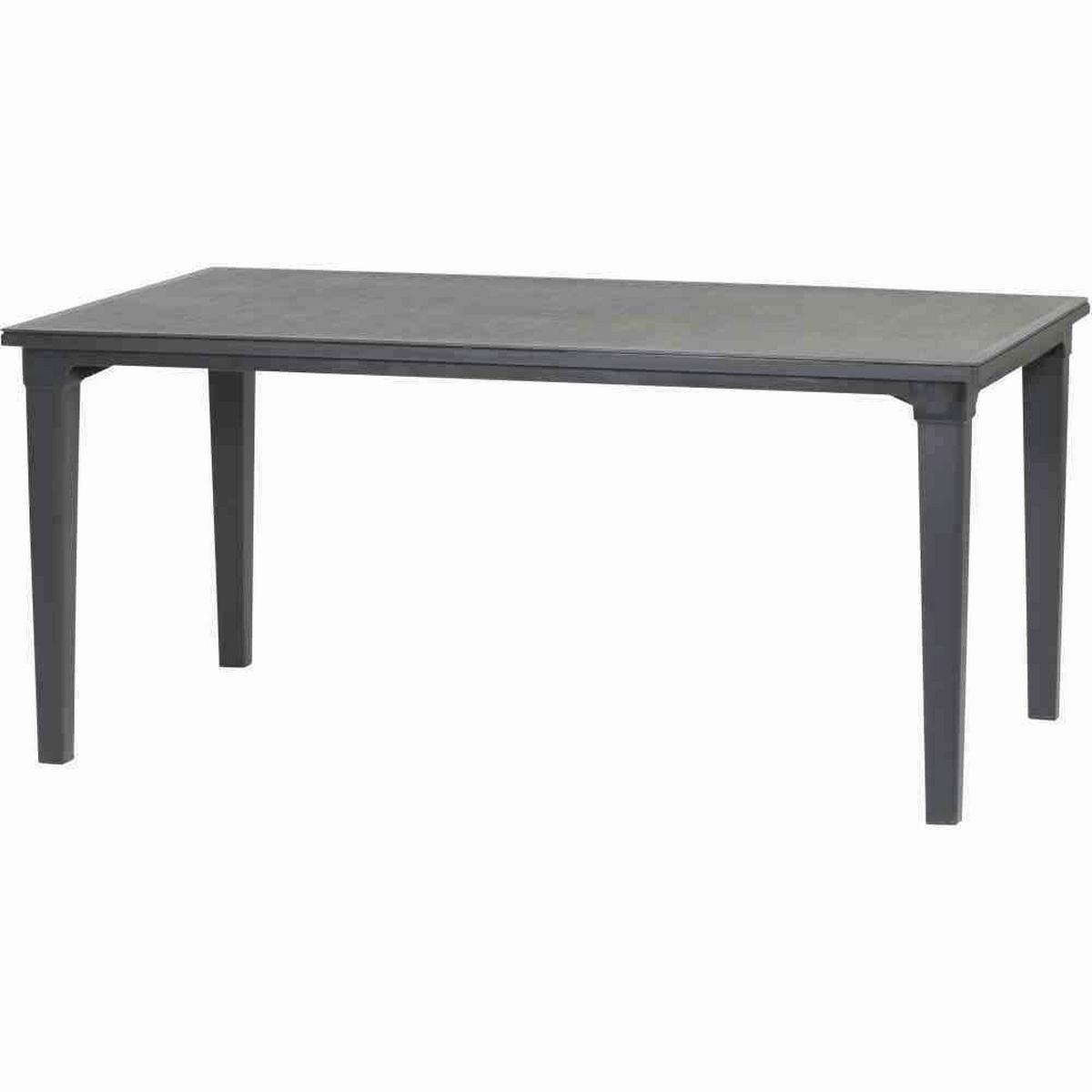 Gartentischgruppe Aruba/Futura 13-tlg. Grau - Grau, MODERN, Kunststoff/Textil (95/95/165cm) - Gardenson