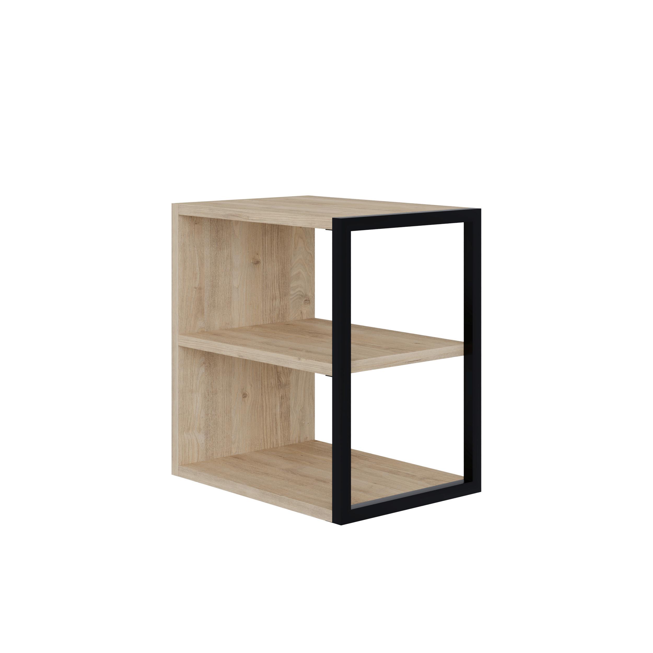 Mizica Echo, Barva Hrasta - barve hrasta, Design, kovina/leseni material (42/30/45cm) - Livetastic