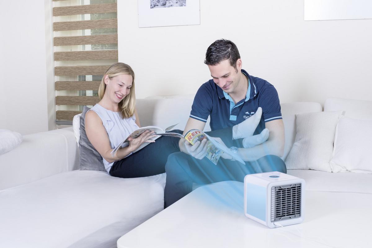 Léghűtő Livington Arctic Air - fehér/szürke, műanyag (20/20/26cm) - Mediashop