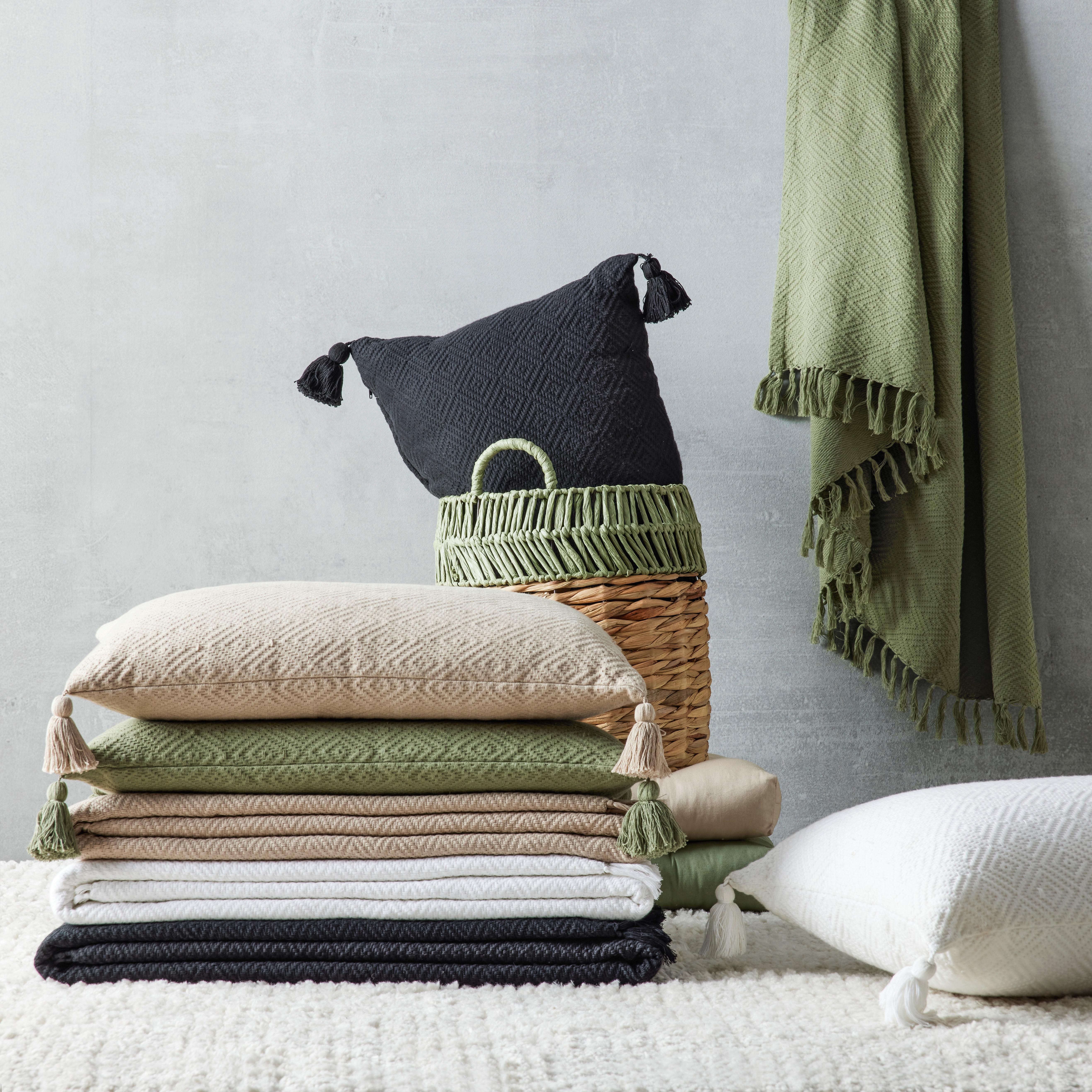 Okrasna Blazina Frieda - modra, Moderno, tekstil (40cm) - Modern Living
