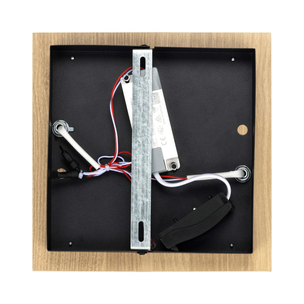 LAMPA SUFITOWA LED WORCESTER - brązowy, Basics, tworzywo sztuczne/metal (70/38/7,5cm) - Novel