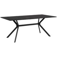 STÓŁ DO JADALNI ONEX 81A - czarny/kolor łupkowy, Basics, materiał drewnopochodny/metal (180/90/75cm) - MID.YOU