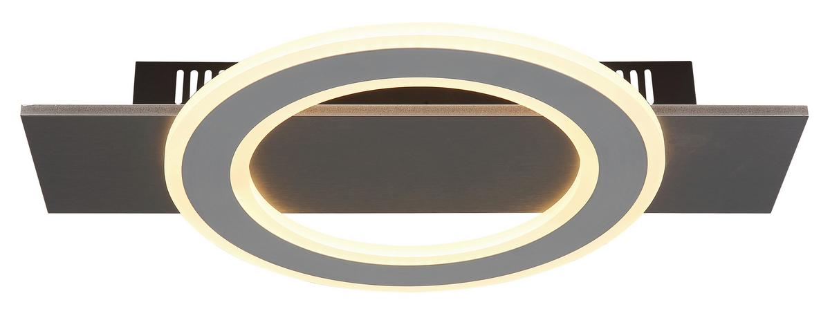 Led Stropna Svjetiljka Jayden - siva/antracit, Design, metal/plastika (44/29/5,5cm) - Globo