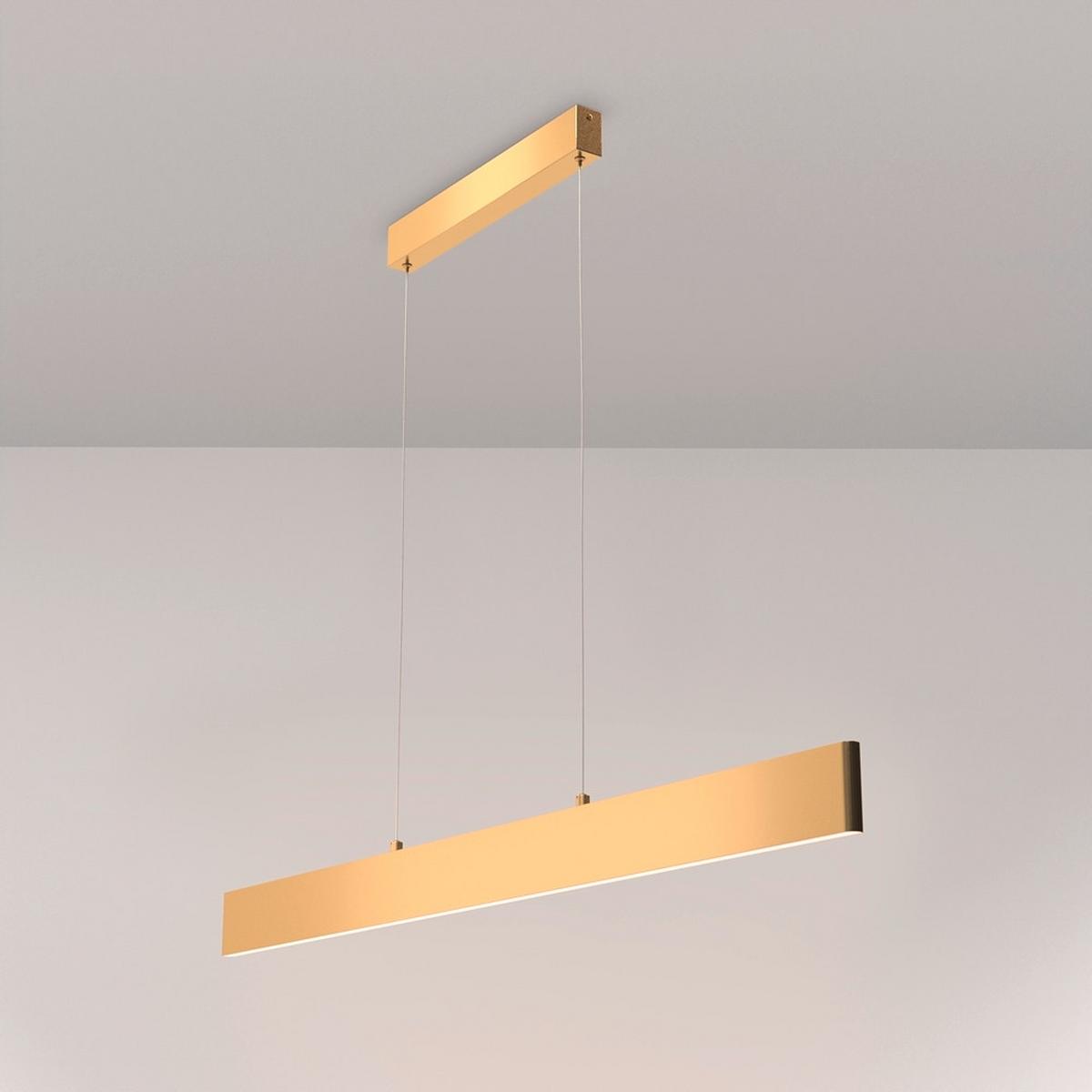 Hängeleuchte Step Goldfarben max. 30 Watt - Goldfarben, Basics, Metall (118,5/4/8cm) - MAYTONI