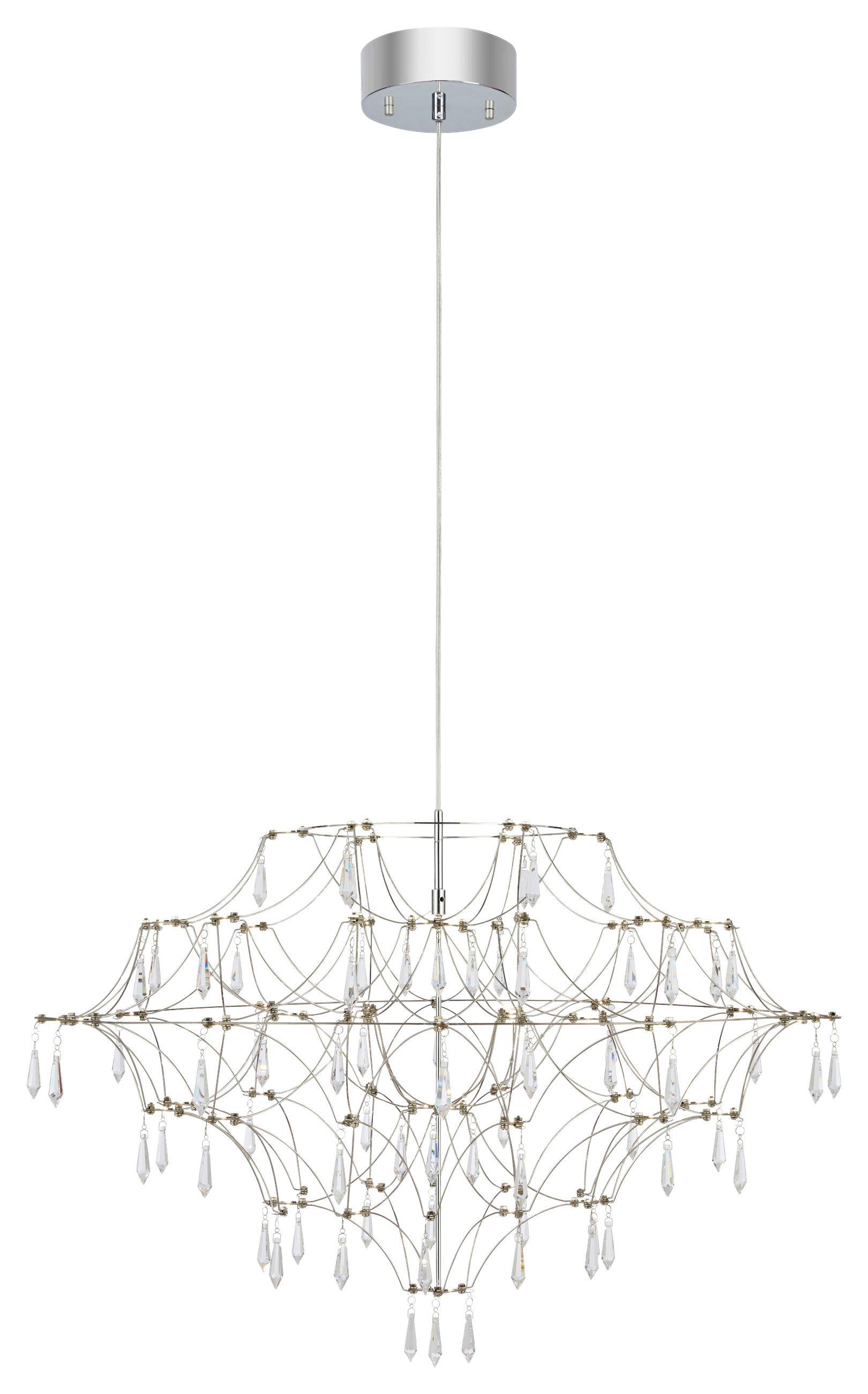 Kronleuchter Efesos Klar max. 25 Watt - Klar, Basics, Metall (80/80/52cm) - Markslöjd
