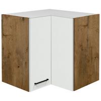 Kotna Zgornja Omarica Avila, Magnolija, Barva Hrasta - magnolija/črna, Konvencionalno, kovina/leseni material (60/54,8/32cm) - FlexWell