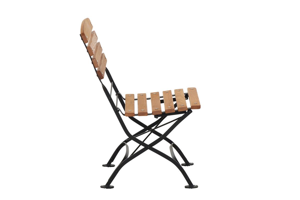 Gartenklappstuhl N05789 Robinienfarben - Robinienfarben/Schwarz, KONVENTIONELL, Holz/Metall (60/87/57cm) - Siena Garden