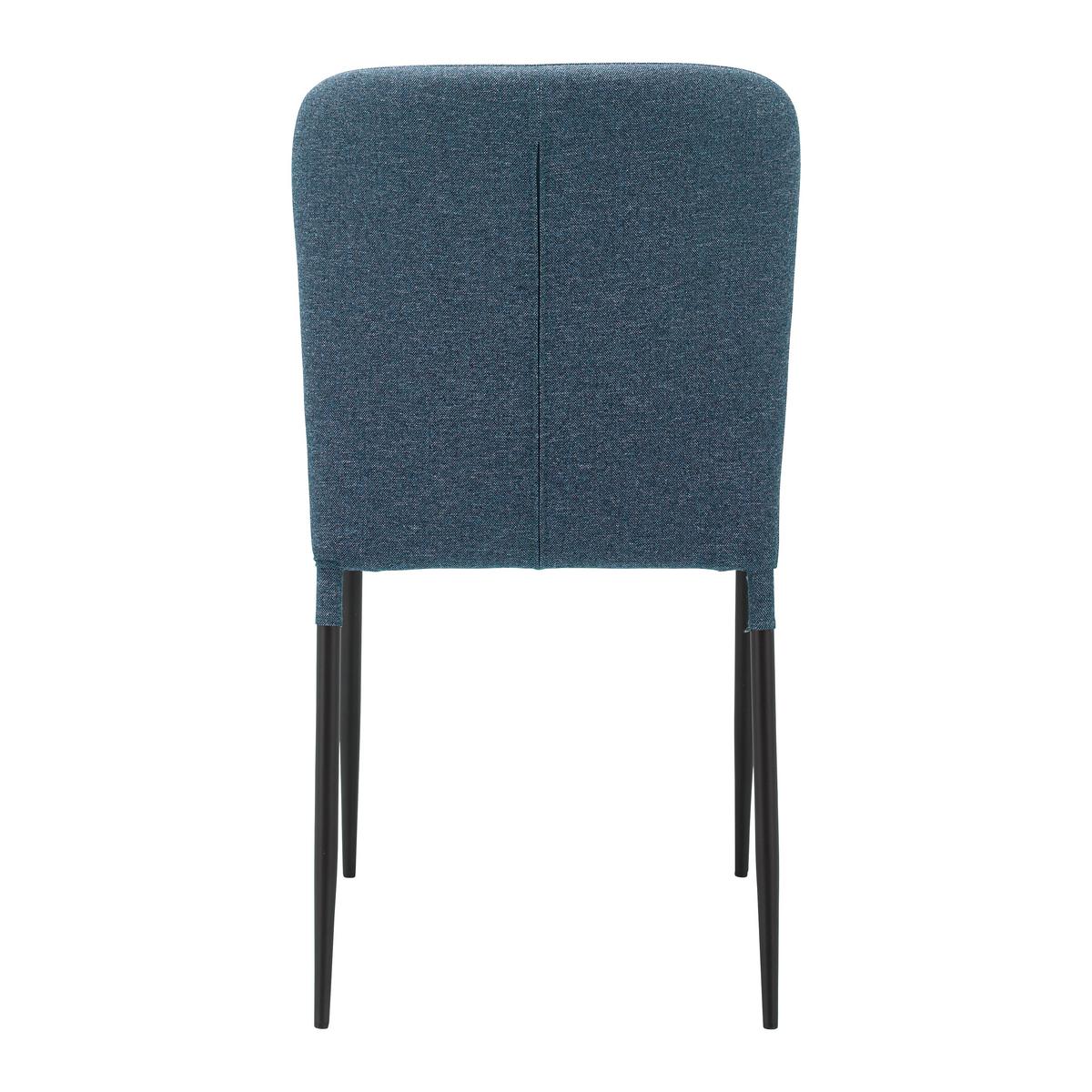 KRZESŁO NIO - niebieski/czarny, Modern, metal/drewno (43/86/53cm) - Bessagi Home