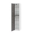 Hochschrank in Schieferfarben - Schieferfarben/Weiß, MODERN, Glas/Holzwerkstoff (33/160,5/33,5cm) Hochschrank in Schieferfarben - Schieferfarben/Weiß, MODERN, Glas/Holzwerkstoff (33/160,5/33,5cm)