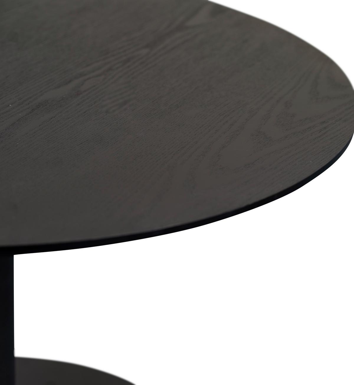 STOLIK KAWOWY IDA 2 - czarny, Design, materiał drewnopochodny/metal (60/60/37cm) - Xora