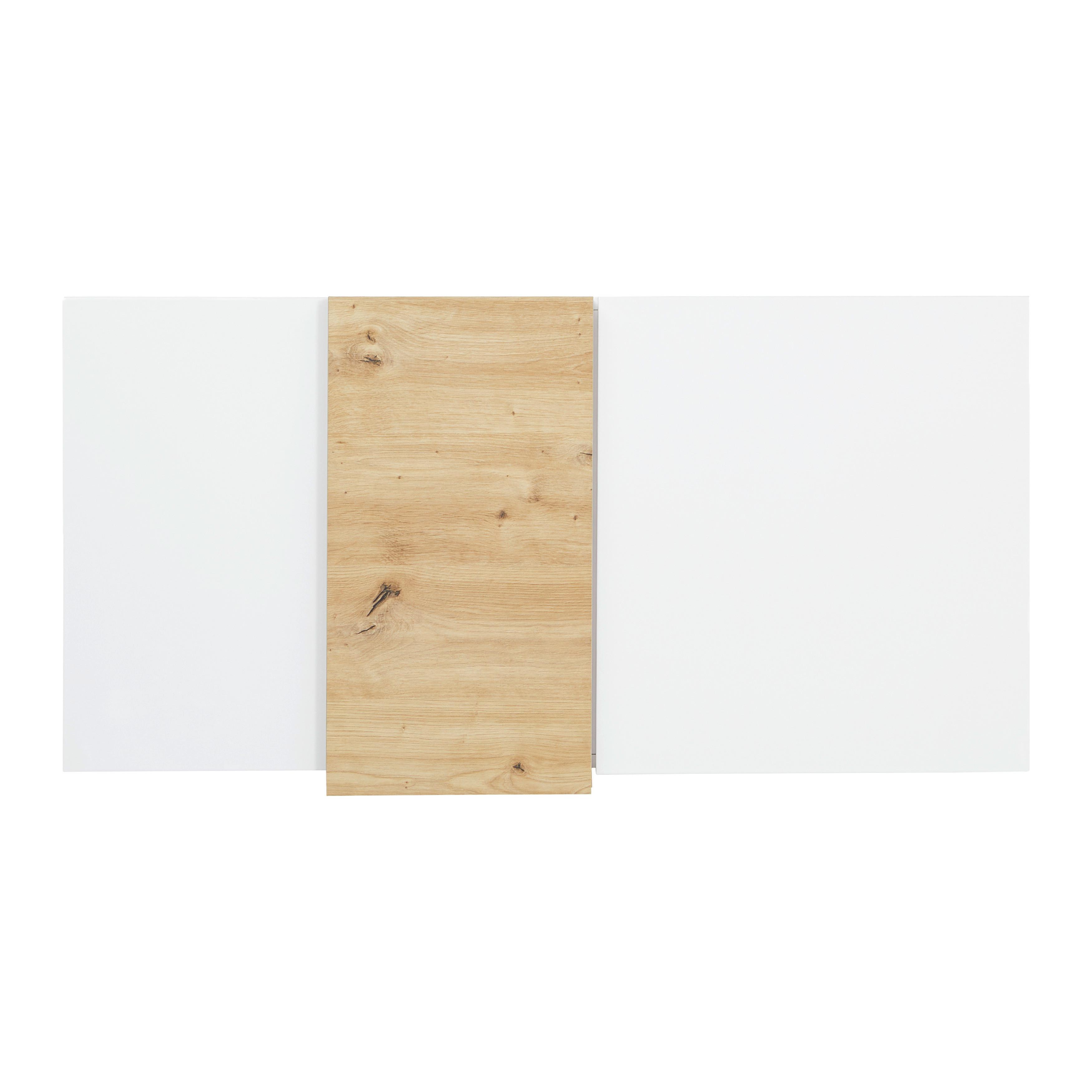 Hängeelement Positano in Eichefarben/Weiß - Weiß Hochglanz/Eiche Artisan, MODERN, Holzwerkstoff (110/57/32cm) - Mömax