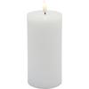 LED-LJUS FAIR - vit, plast/naturmaterial (7,5/15cm) - Mömax