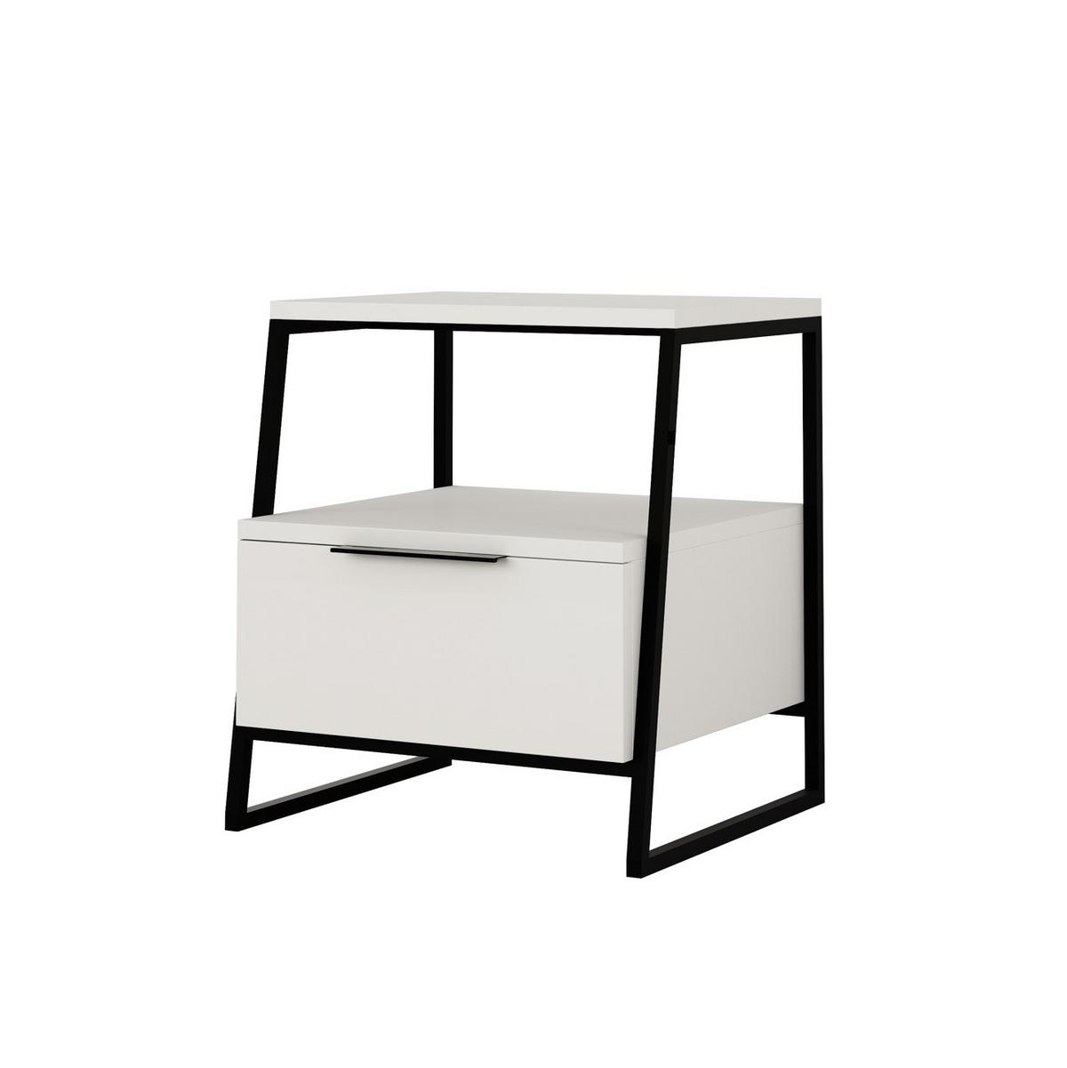 Mizica Pal - črna/bela, Design, kovina/leseni material (45/50/41cm) - Livetastic