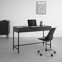 BIURKO CARA - czarny/szary, Modern, metal (120/50/76cm) - Bessagi Home
