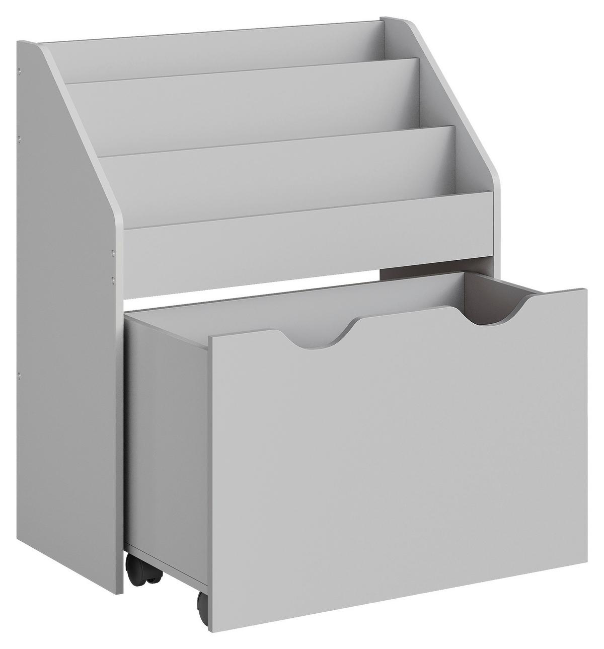 Kinderregal in Grau ca. 62,5x70x29,5 cm - Grau, MODERN, Holzwerkstoff (62,5/70/29,5cm) - MID.YOU