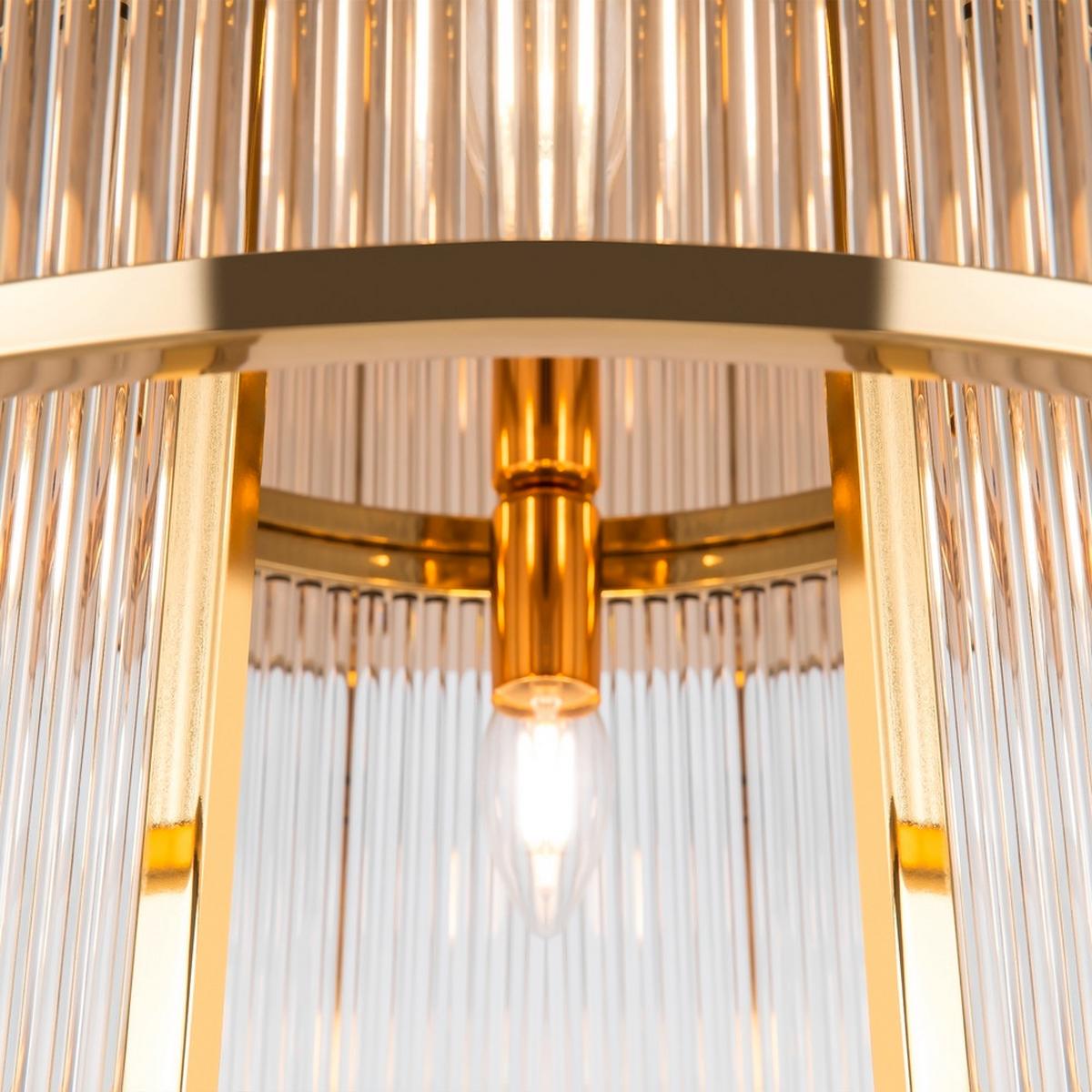 Deckenleuchte Frame Goldfarben max. 60 Watt - Goldfarben, Design, Glas/Metall (55,4/28,2cm) - MAYTONI