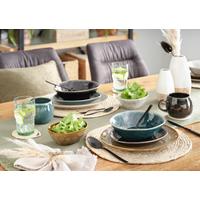 Speiseteller Sindri in diversen Farben - Blau/Beige, Modern, Keramik (28.5/2,5/24cm)