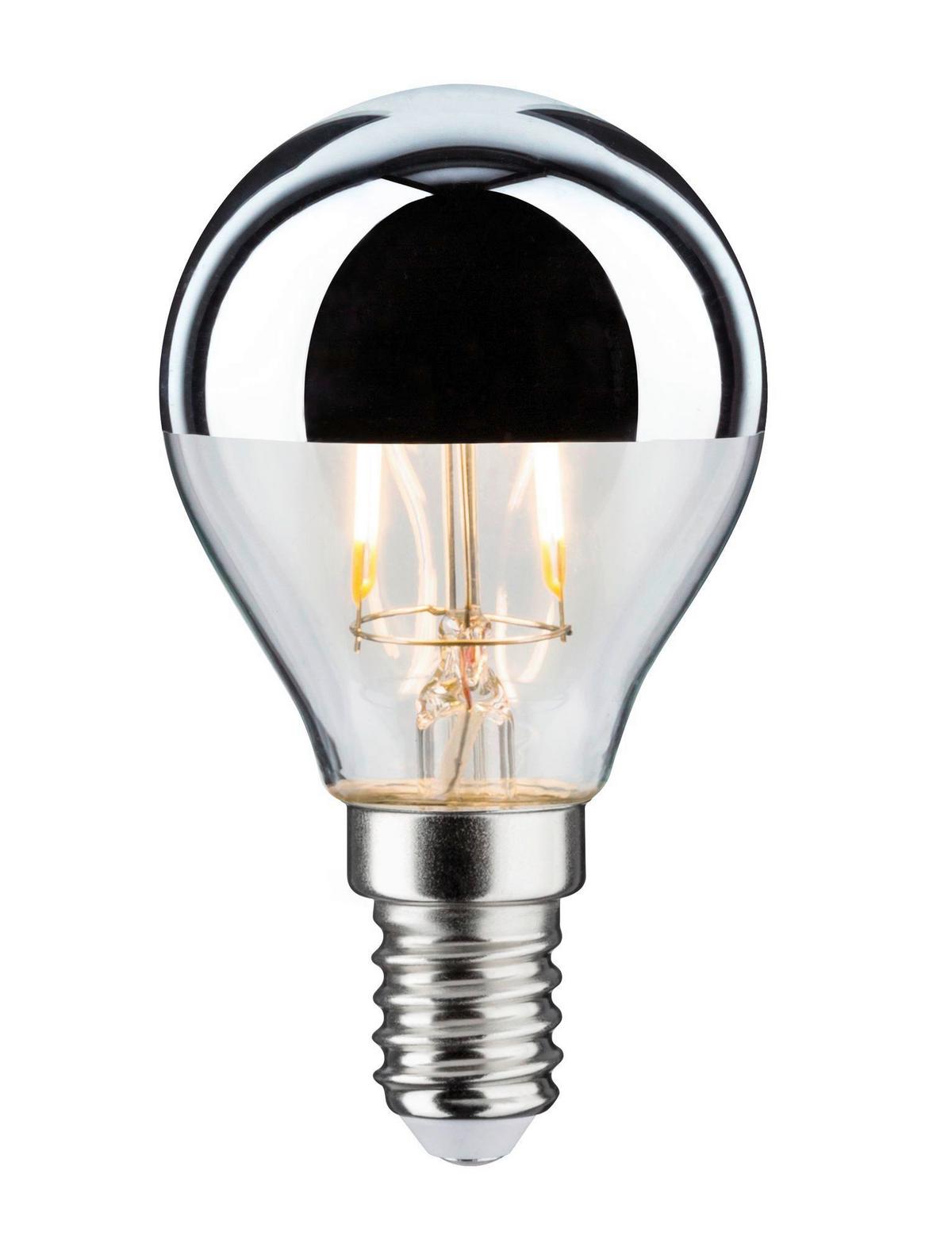 LED-Leuchtmittel 28663 max. 2,6 Watt - Klar/Silberfarben, Basics, Glas (7,8cm) - Paulmann