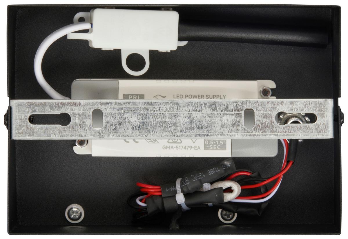 LED-Deckenleuchte Will Schwarz max. 40 Watt - Schwarz, MODERN, Kunststoff/Metall (40/31/7cm)