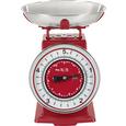 Küchenwaage Retro aus Metall in Rot - Rot/Weiß, Metall (20,5/20,5/25,5cm) - MÖMAX modern living