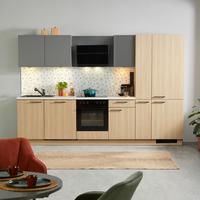 Kuhinjski Blok Plan/win - črna/barve hrasta, Moderno, leseni material (310cm) - Express-Kuechen