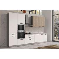 Blok Kuhinja Sa Uređajima Vania 360bco.frass/noce Ton. - boja hrasta/bela, Moderno, metal/drvo (360/240/60cm) - Mömax