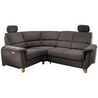 Wohnlandschaft Parole Anthrazit Struktur - Wildeiche/Anthrazit, KONVENTIONELL, Holz/Textil (186/237cm) - Livetastic