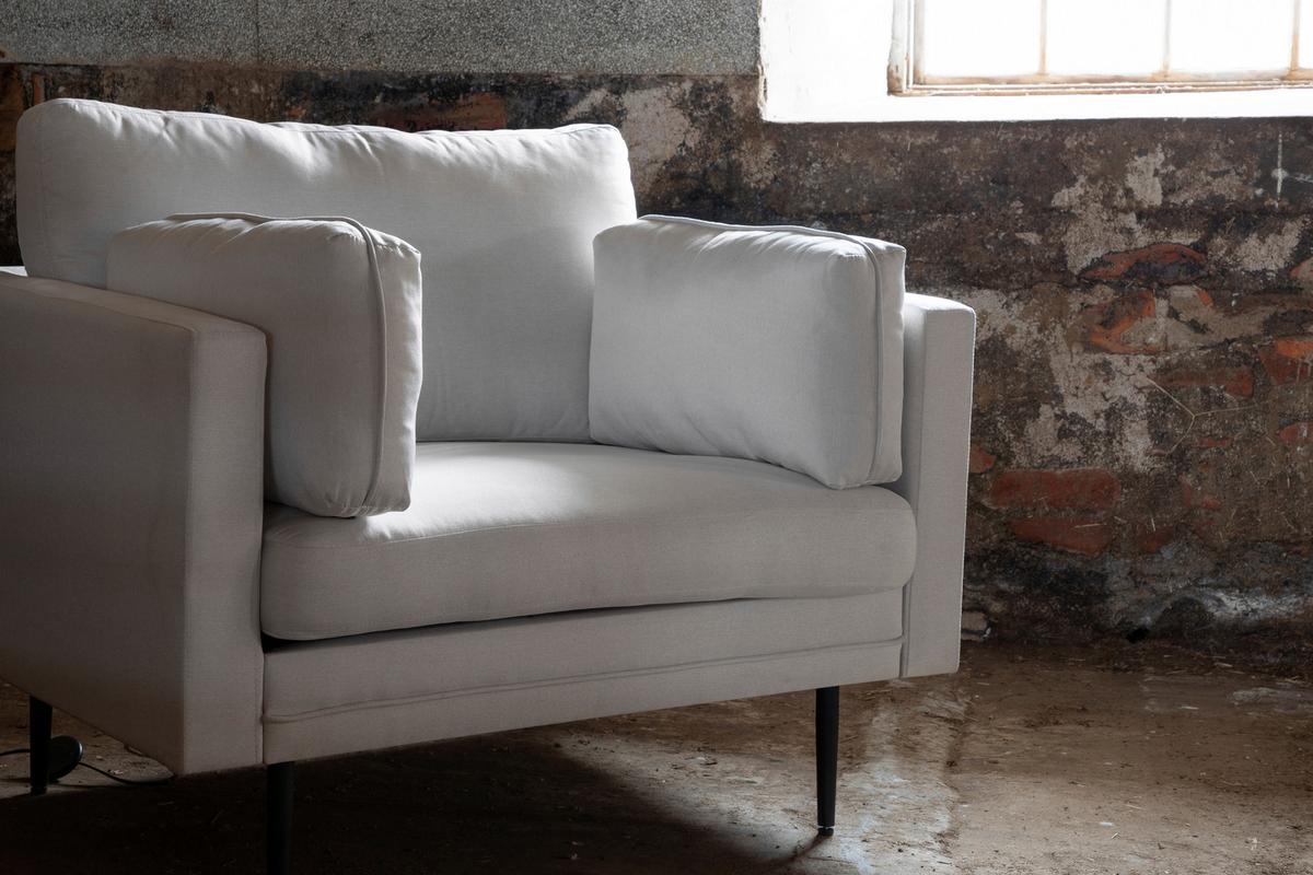 SESSEL BOOM - Beige/Schwarz, Design, Kunststoff/Textil (110/84/86cm) - Livetastic