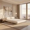 SCHLAFSOFA MACY - Weiß, MODERN, Textil/Metall (141/68/87cm) - Bessagi Home