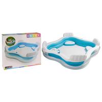 Felfújható Medence Intex - kék/fehér, műanyag (229/229/66cm)