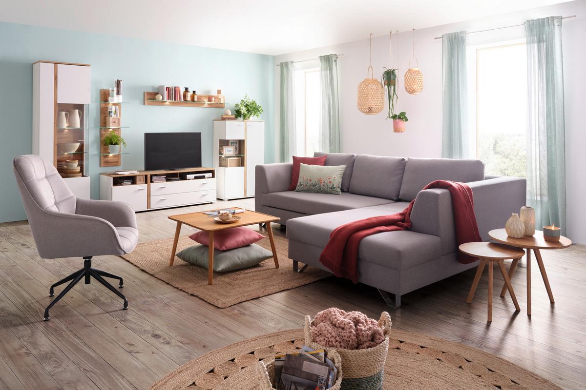 Wandpaneel Alamo in Eichefarben - Eichefarben, MODERN, Glas/Holzwerkstoff (38/110/19cm) - Mömax