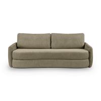 Schlafsofa Diana Grün - Schwarz/Grün, Basics, Holz/Kunststoff (231/93/108cm) - MID.YOU