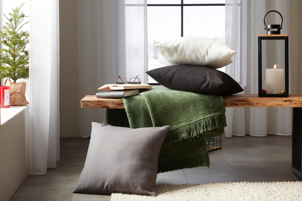 Pernă decorativă Felix, cca. 45x45cm - alb, Konventionell (45/45cm) - Modern Living