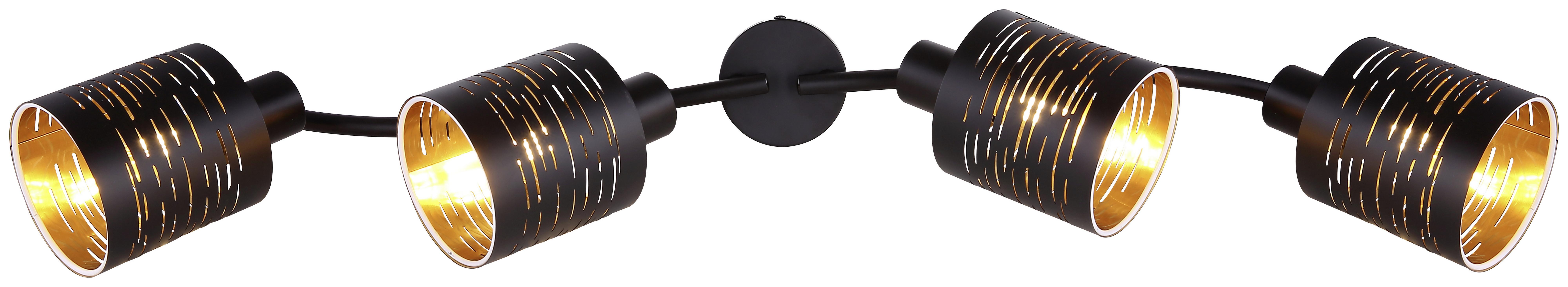 Strahler Tunno max. 15 Watt - Goldfarben/Schwarz, Design, Kunststoff/Metall (72/10/16cm) - Globo