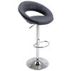 Barski Stol Scott, Siva - barve kroma/siva, Moderno, kovina/umetna masa (56/82-103/50cm)