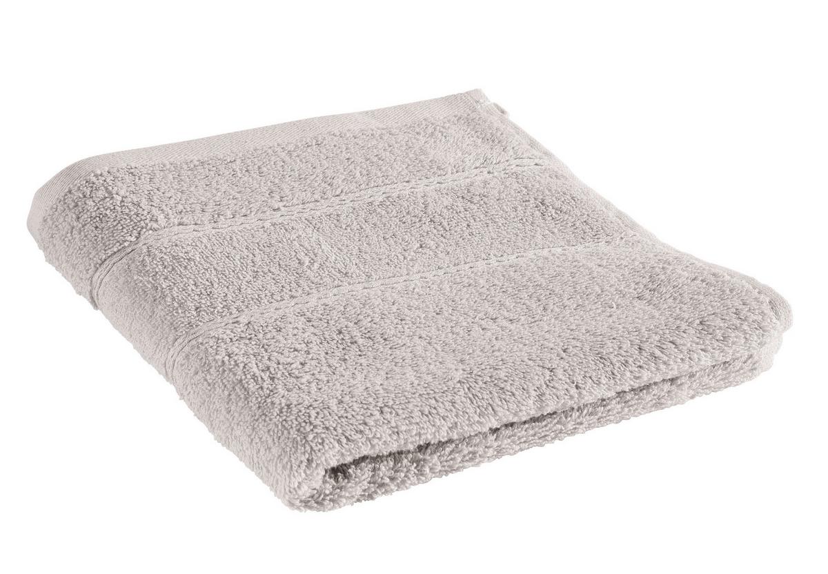 Handtuch Melanie in Grau ca. 50x100cm - Greige, Textil (50/100cm) - Modern Living