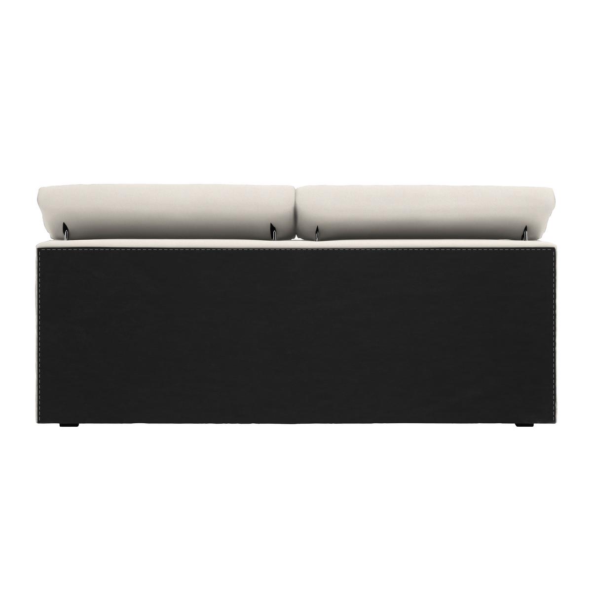 Boxspringbett Sevilla Beige ca. 160x200cm - Beige/Schwarz, KONVENTIONELL, Holz/Kunststoff (160/200cm) - Premium Living