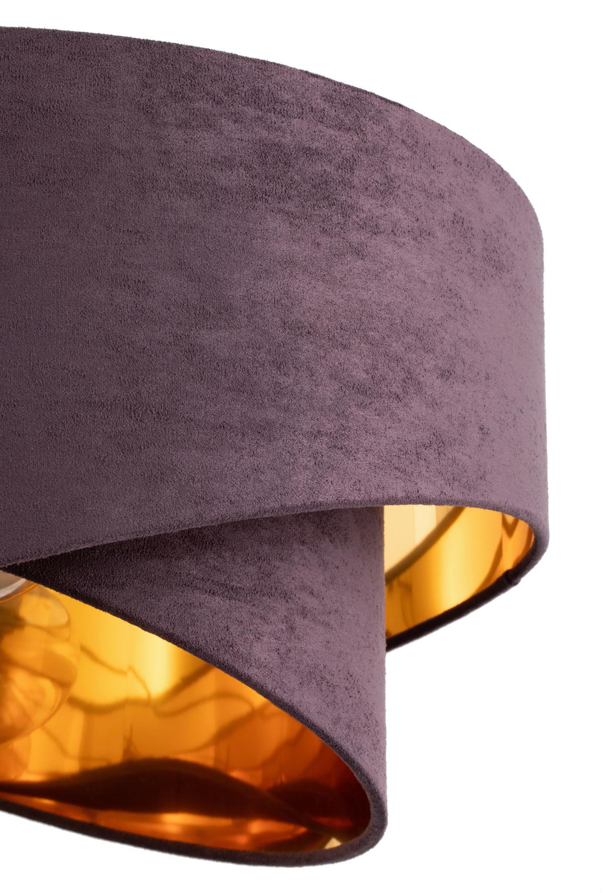 LAMPA WISZĄCA PAULA - brązowy, Trend, metal/tkanina (45/130cm) - Novel