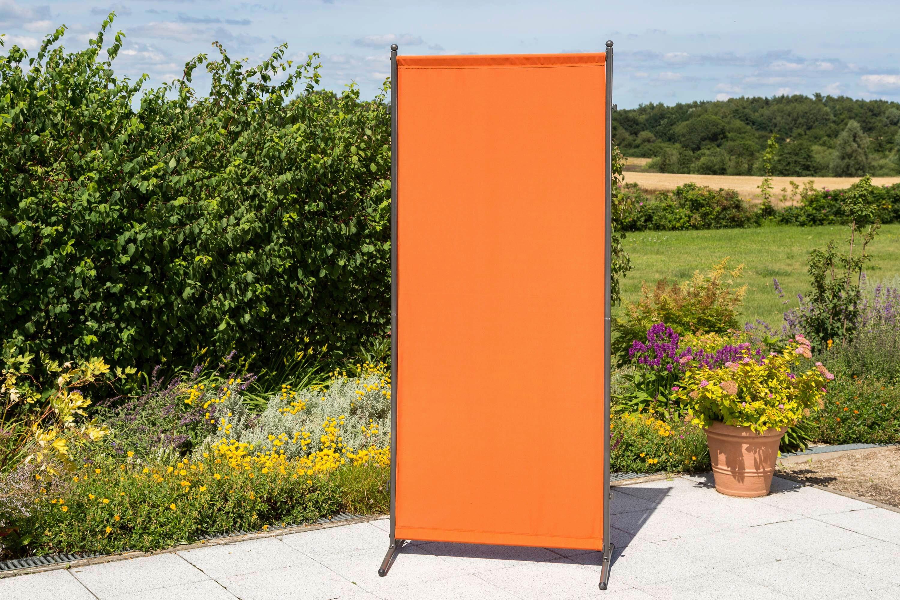 Zaščita Pred Pogledi Textil. Terakota - srebrne barve/terakota, Konvencionalno, kovina/tekstil (80/188/50cm) - Gardenson