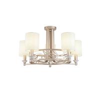 Kronleuchter Vittoria Goldfarben/Creme max. 40 Watt - Goldfarben/Creme, Trend, Kunststoff/Textil (71/34.2/71cm) - MAYTONI