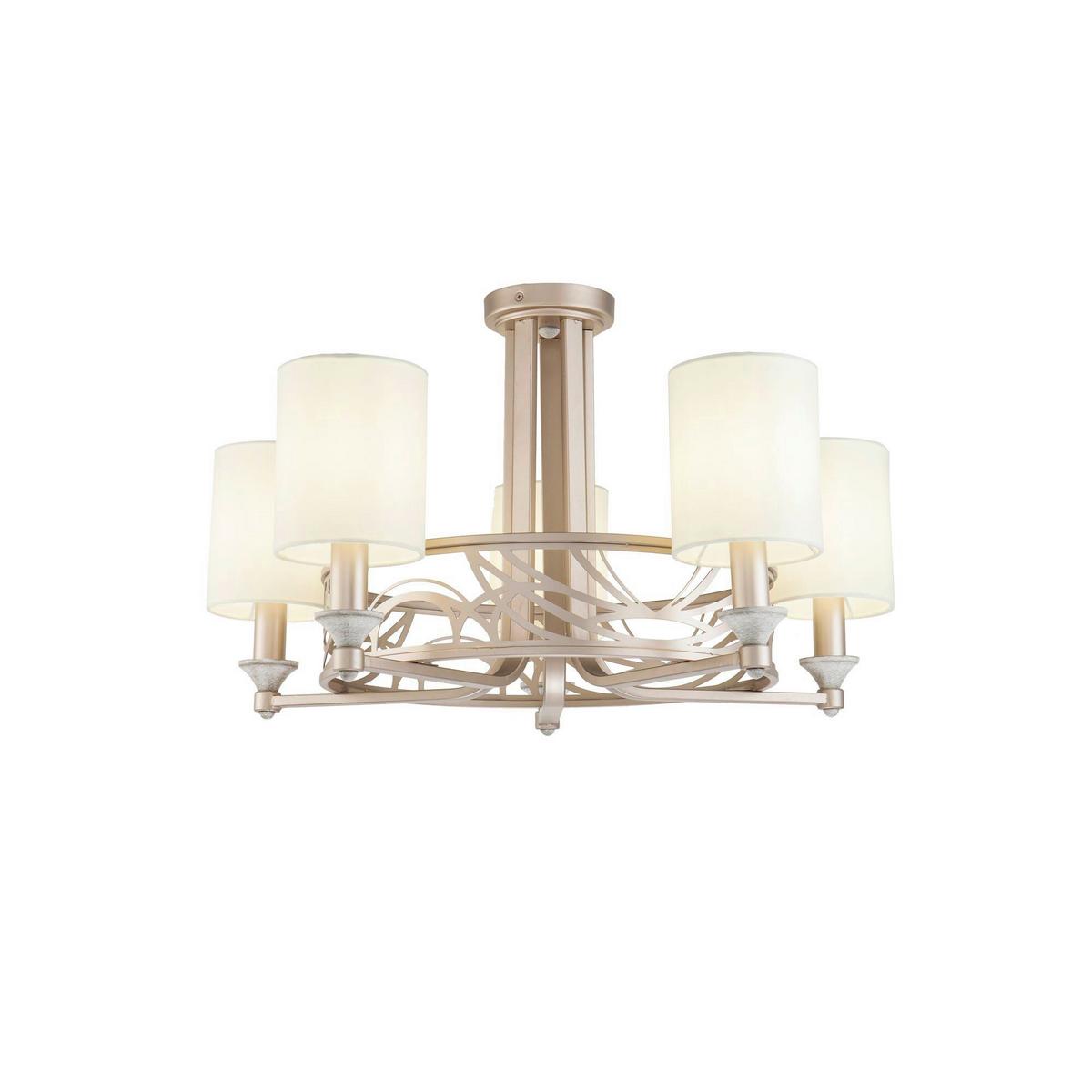 Kronleuchter Vittoria Goldfarben/Creme max. 40 Watt - Goldfarben/Creme, Trend, Kunststoff/Textil (71/34.2/71cm) - MAYTONI