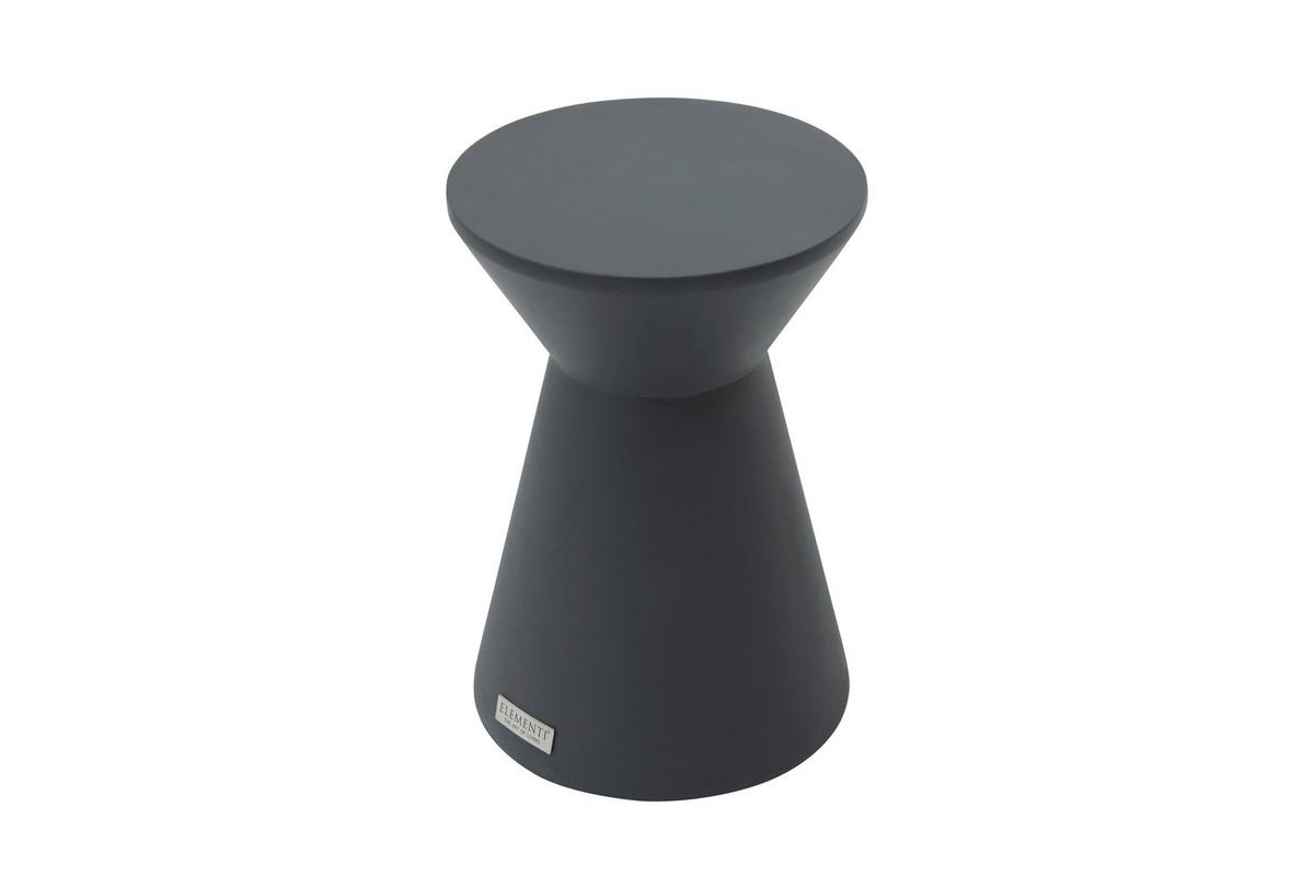 Loungetisch Rome Faserbeton Schwarz - Schwarz, KONVENTIONELL, Stein - Gardenson