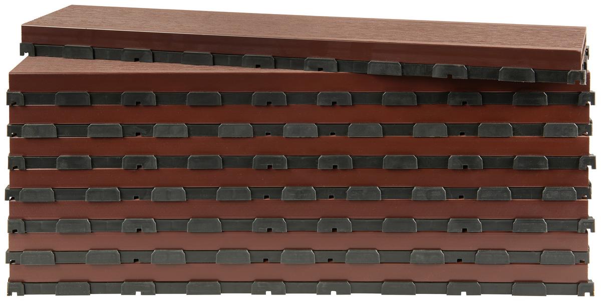 DESKA TARASOWA RT-004 BROWN - brązowy, Basics, tworzywo sztuczne (59,2/13,4/3,3cm) - Ambia Garden