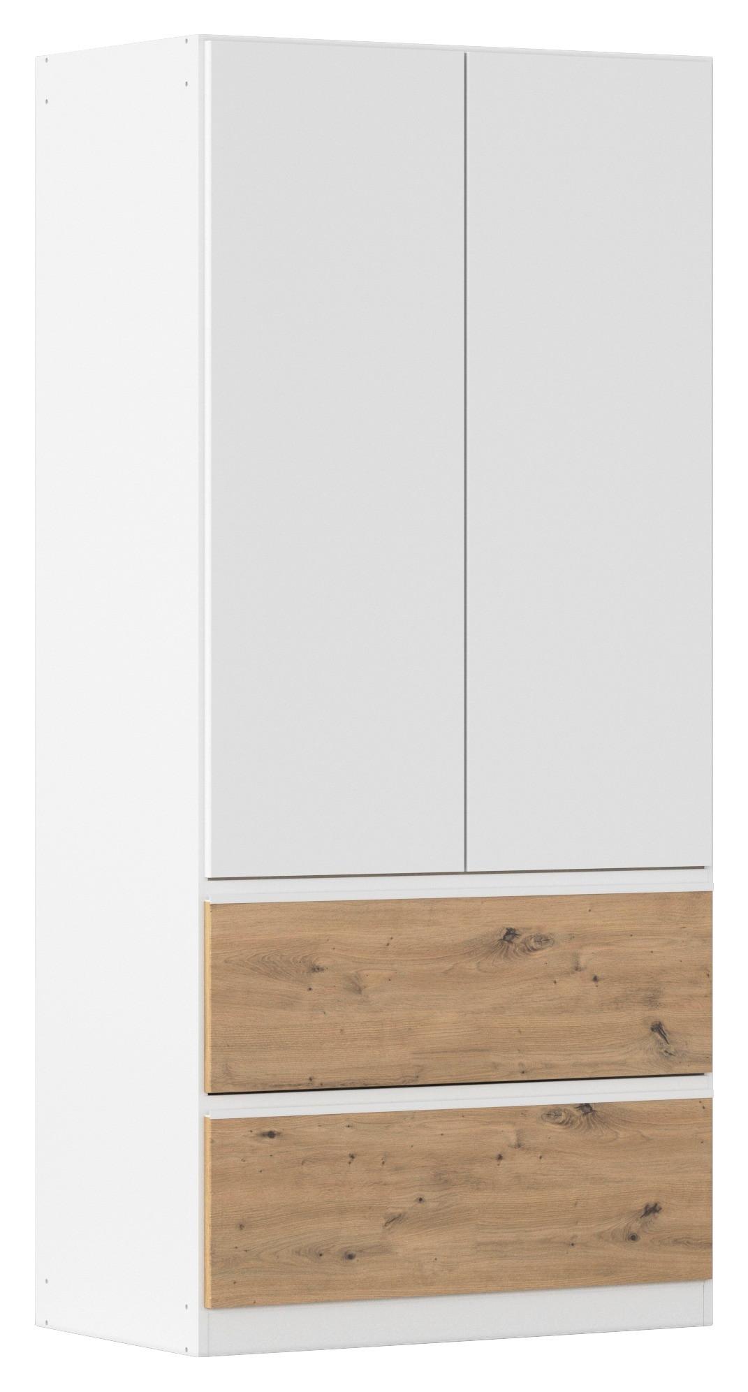 Omara S Klasičnimi Vrati Costa, Bela, Barva Hrasta - bela/hrast artisan, Moderno, leseni material (91/197/54cm) - Rauch Möbel
