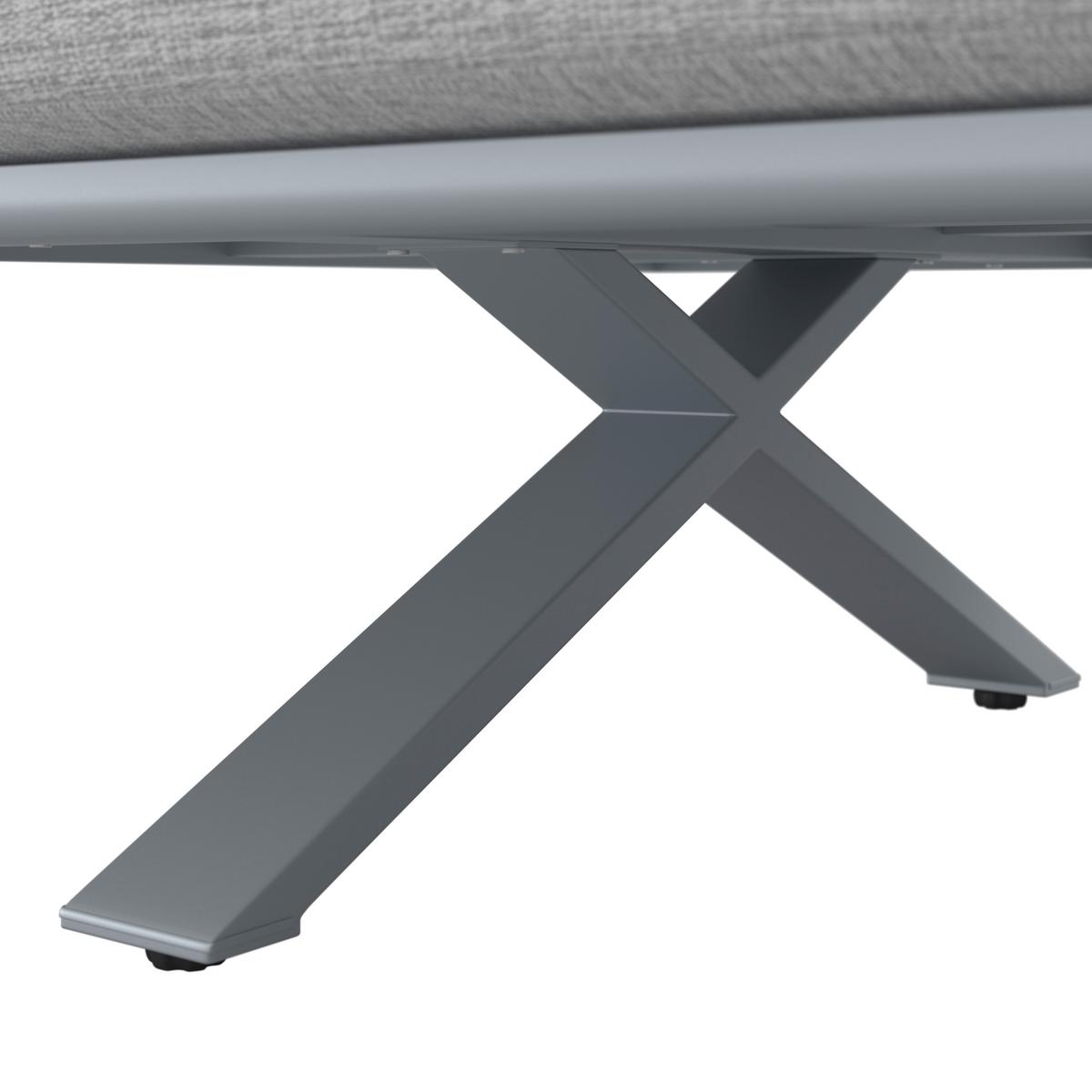 LOUNGEGARNITUR SOFIA - Hellgrau/Naturfarben, Modern, Kunststoff/Textil (221/67/80cm) - Bessagi Garden