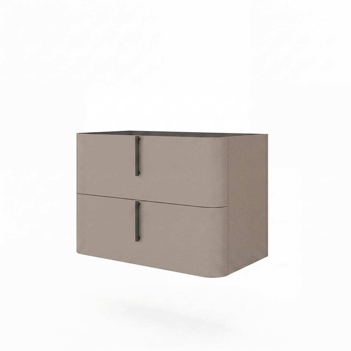 Element Ispod Umivaonika Lyra - crna/taupe, Moderno, drvni materijal/metal (80/51/46cm)